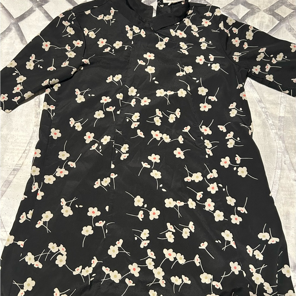 BCBGeneration Black Floral Dress